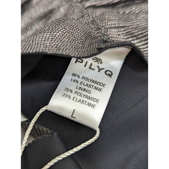 PilyQ Women Sterling Reversible Seamless Wave Tie Side Teeny Bikini Bottom L NWT - Picture 6 of 8